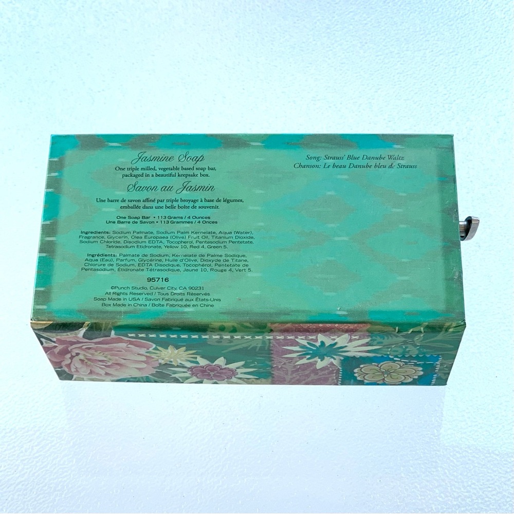 Punch Studio Jasmine Soap Bar and Blue Danube Music Box Gift Set - Picture 7 of 7